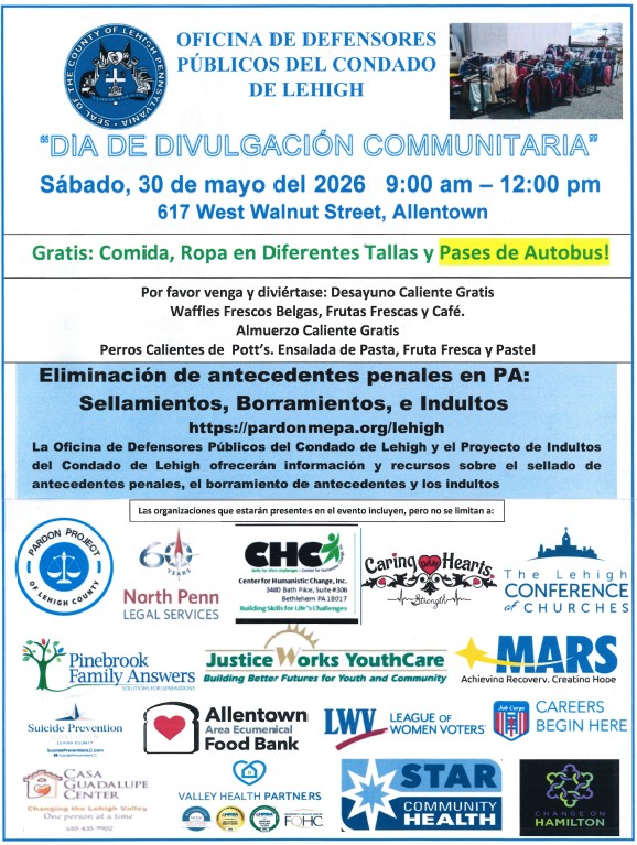 PDO - Dia De Divulagacion Communitaria 05/30/2026